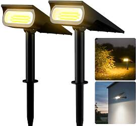 INTELAMP Solarlampen für Außen 2 Stück, 3