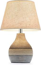 INTELIVE Kabellose Keramik Tischlampe mit Timer,