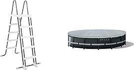 Intex Sicherheitsleiter 28077, für Pools von 132