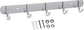 INTIRILIFE Edelstahl Garderobenleiste Modell D - 5 