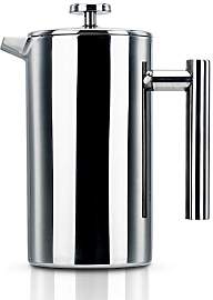 INTIRILIFE Kaffeekanne in Silber - 1 Liter