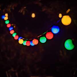 INtrenDU Party Lichterkette bunt 9,5m Mit 20