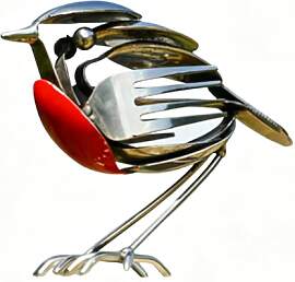 Introti Rotkehlchen-Vogel-Statue für den