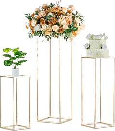 Inweder Gold Blumenständer Hochzeit Deko - 3