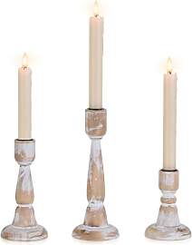 Inweder Holz Kerzenständer Stabkerze