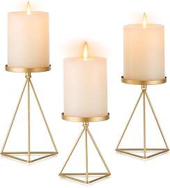 Inweder Kerzenständer für Stumpenkerzen: 3er