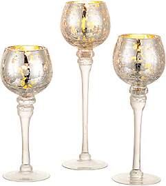 Inweder Teelichthalter Glas Teelicht Kerzenhalter