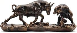 Irayin Wall Street Bull & Bear Schlacht Harz
