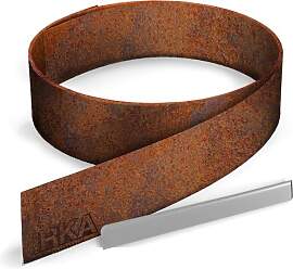 IRKA Rasenkante Cortenstahl L5m H15cm – Flexible 