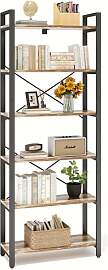 IRONCK 2M Bücherregal, Standregal mit 6 Ebenen,