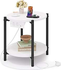 IRONCK Beistelltisch rund, Couchtisch mit