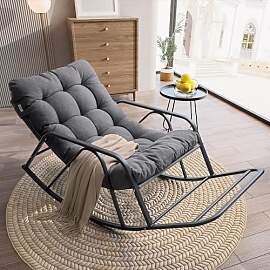 IRONCK Patio-Schaukelstuhl mit Kissen,