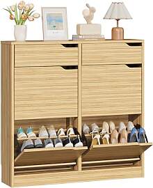 IRONCK Schuhschrank mit 4 Klappen, Schuhkipper
