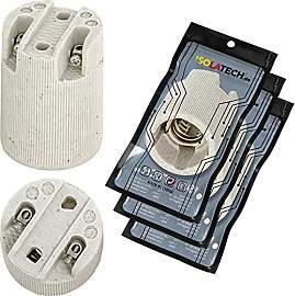 ISOLATECH 3Stk E14 Keramik Lampenfassung LED