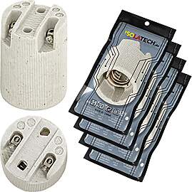 ISOLATECH 4Stk E14 Keramik Lampenfassung LED