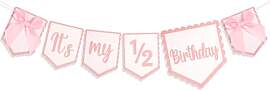 It's My 1/2 Birthday Banner, Wiederverwendbar 