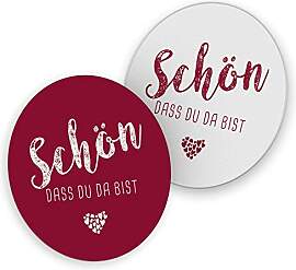itenga 40x Bierdeckel Untersetzer Schön DASS du