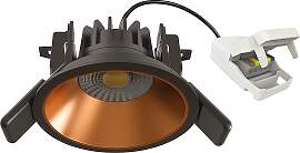 Ivar Einbauspot Schwarz/Kupfer