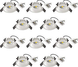 Ivar Einbauspot Weiß 10 Stück