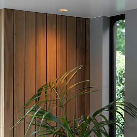 Ivar Einbauspot Weiß/Kupfer