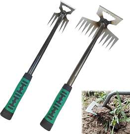 IXYHKB 2 Stück Gartenarbeit Hand Unkrautstecher,