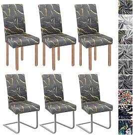 jabeick Stretch Stuhlhussen 6er Set Stuhlbezug