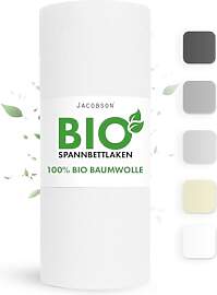 Jacobson Bio Spannbettlaken 200x200cm Baumwolle