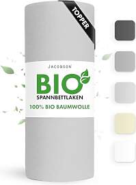 Jacobson Bio Spannbettlaken Topper 180x200cm