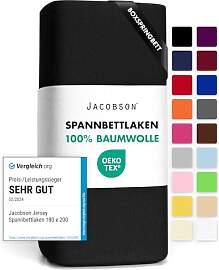 Jacobson Jersey Spannbettlaken Spannbetttuch