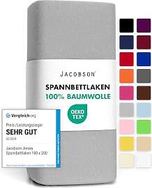 Jacobson Jersey Spannbettlaken Spannbetttuch