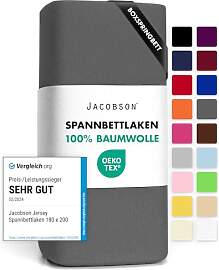 Jacobson Jersey Spannbettlaken Spannbetttuch