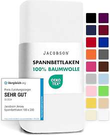 Jacobson Jersey Spannbettlaken Spannbetttuch