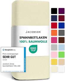 Jacobson Jersey Spannbettlaken Spannbetttuch