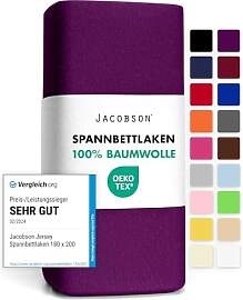 Jacobson Jersey Spannbettlaken Spannbetttuch