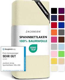 Jacobson Jersey Spannbettlaken Spannbetttuch
