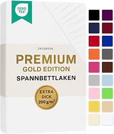 Jacobson Premium Spannbettlaken 200 g/m² Jersey