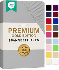 Jacobson Premium Spannbettlaken 200 g/m² Jersey