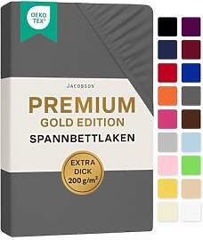 Jacobson Premium Topper Spannbettlaken 200 g/m²