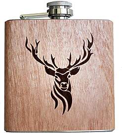 Jäger Holz Flachmann Jagd Jägerin jagen