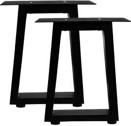 Jahof Tischbeine Metall Schwarz 40 cm,