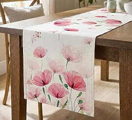 JANGYUHH Deko Sommer Blumen Tischläufer 40x140 cm 