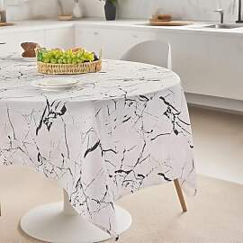 JANGYUHH Tischdecke Abwaschbar Grau Marmor Outdoor 