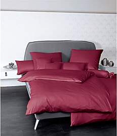 Janine Mako Satin Bettwäsche Uni Colors 200 x 220 