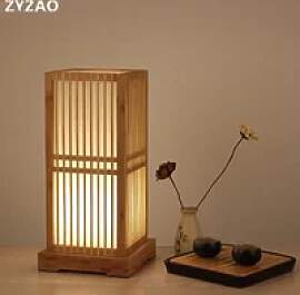 Japanischen Massivholz Tisch Lampen Hotel