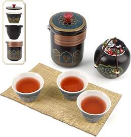Japanisches Teekanne Set,Tragbar Japanisches