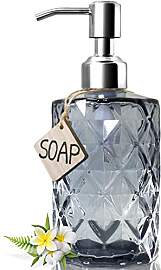 JASAI Diamond Design Glas Seifenspender mit 304