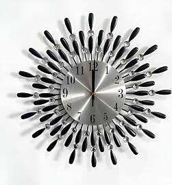 Jauhmui Modern Wanduhr mit großen Ziffern, genau