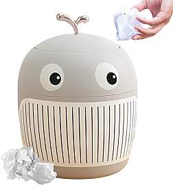 Jauhmui Niedlicher Mini-Desktop-Papierkorb mit