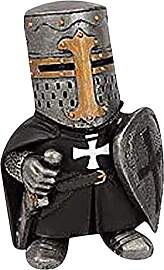 Jauhmui Wasserfeste Harz Gartenfigur Ritter Zwerg