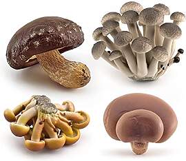 JAWSEU Deko-Pilze, Künstliche Pilze Figuren